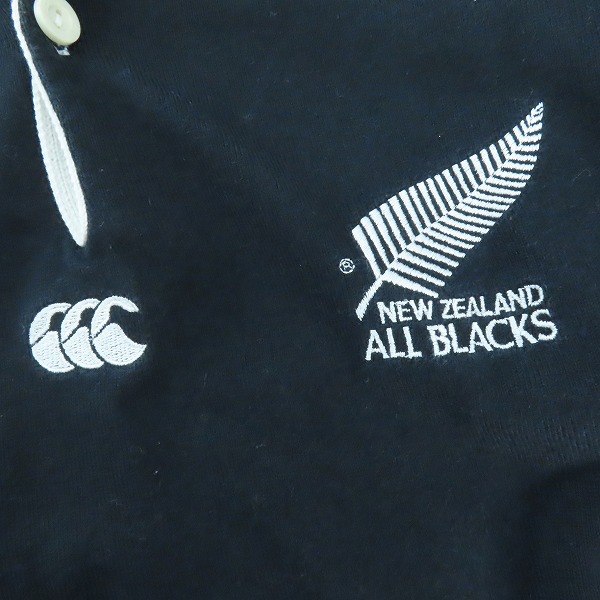 実際に弊社で買取させて頂いたCANTERBURY/カンタベリー ALL BLACKS/オールブラックス Steinlager ラガーシャツ /Mの画像 6枚目