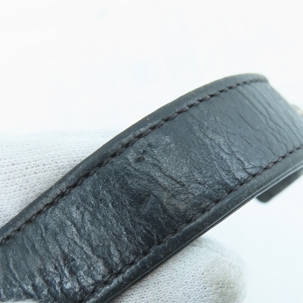 実際に弊社で買取させて頂いたCHROME HEARTS/クロムハーツ 3ボタン2スナップ レザーブレスレット/クロスボタンの画像 8枚目