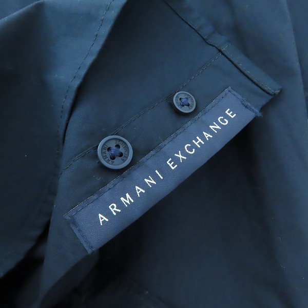 実際に弊社で買取させて頂いた【未使用】 ARMANI EXCHANGE/アルマーニエクスチェンジ 長袖 ボタンシャツ XLの画像 5枚目