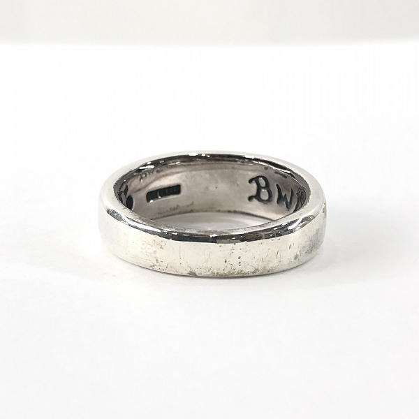 実際に弊社で買取させて頂いたBill Wall Leather/BWL/ビルウォールレザー スムース Cクロス クロス リング/21号の画像 3枚目