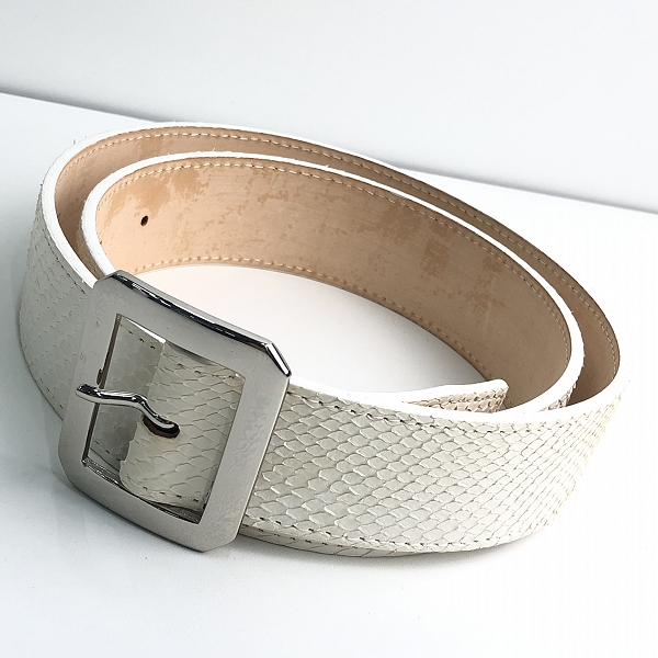 実際に弊社で買取させて頂いたHEAD PORTER PLUS/ヘッドポータープラス レザー ベルト ホワイト