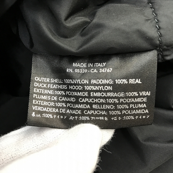 実際に弊社で買取させて頂いた【JPタグ】PRADA SPORT/プラダスポーツ ダウンジャケット SGV309 Tg.48の画像 4枚目