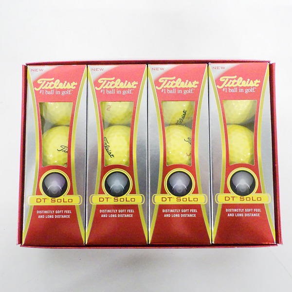 実際に弊社で買取させて頂いた【未使用】 Titleist/タイトリスト DT SOLO ゴルフボール イエロー 1ダース