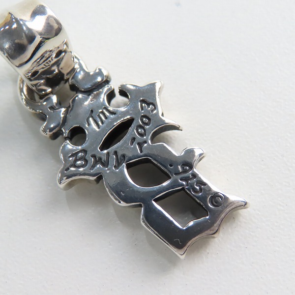 実際に弊社で買取させて頂いたBill Wall Leather/BWL/ビルウォールレザー B イニシャル クラウン ペンダント の画像 4枚目