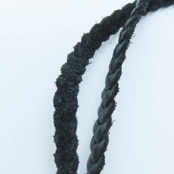 実際に弊社で買取させて頂いたCHROME HEARTS/クロムハーツ スモールCHクロスペンダント w/レザーブレード バレルボロチップの画像 4枚目