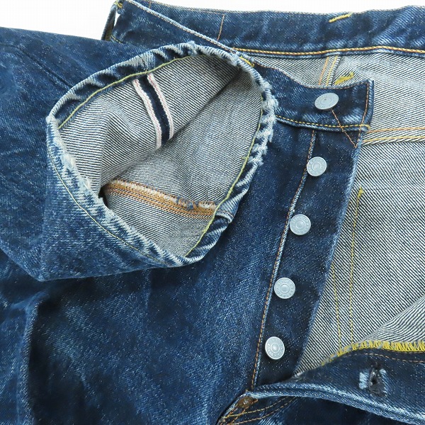 実際に弊社で買取させて頂いたEVIS/エビス/エヴィス Lot 2001 No1 SPECIAL ボタンフライ デニムパンツ/ジーンズ 34×35の画像 5枚目