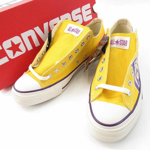 実際に弊社で買取させて頂いた【未使用】CONVERSE/コンバース ALL STAR NBA OX LAL オールスター レイカーズ 1SD539 28.0