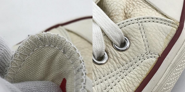 実際に弊社で買取させて頂いたCONVERSE/コンバース ADDICT/アディクト CHUCK TAYLOR LEATHER OX/チャックテイラー レザー スニーカー 1CL880/29の画像 7枚目