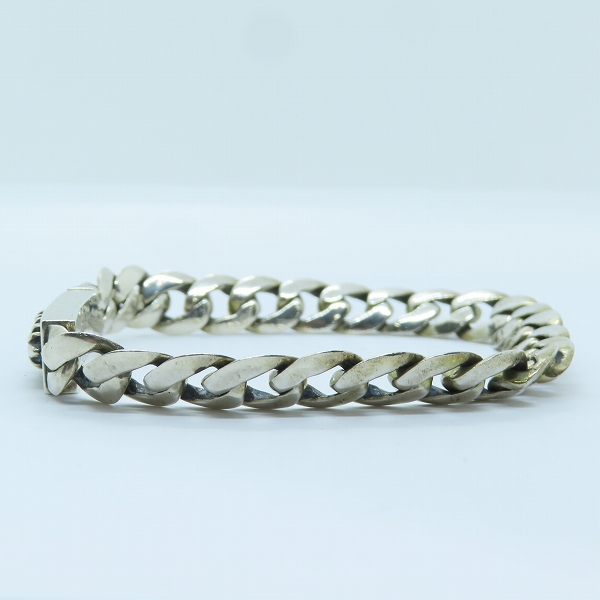 実際に弊社で買取させて頂いたCHROME HEARTS/クロムハーツ クラシック ミニIDブレスレット フローラルクロス 24リンクの画像 2枚目