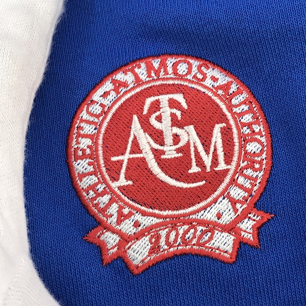 実際に弊社で買取させて頂いたatmos/アトモス ワッペン/刺繍 ロゴプリントスウェット トラック パンツ MA23F-LP053/Lの画像 5枚目