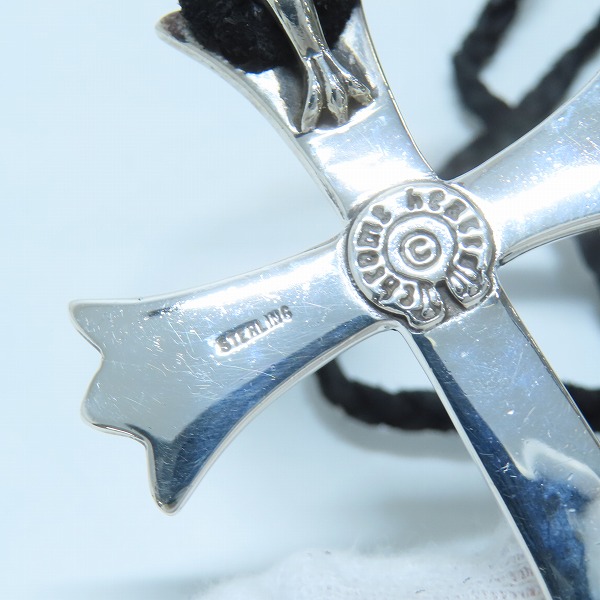実際に弊社で買取させて頂いた【ギャラ付き】CHROME HEARTS/クロムハーツ CH CROSS LRG/ラージCHクロス ペンダント w/ボロチップ の画像 5枚目