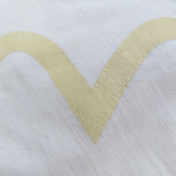 実際に弊社で買取させて頂いたEVISU/エヴィス  カモメペイント ボタンフライパンツ 36の画像 7枚目