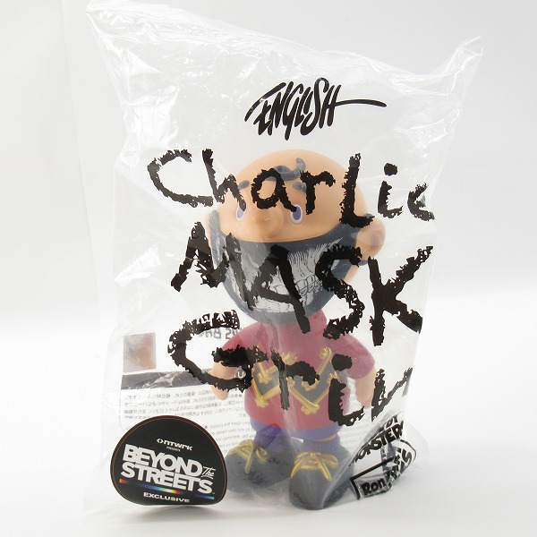 実際に弊社で買取させて頂いた【未開封】Ron English/ロンイングリッシュ Charlie Mask Grin/チャーリー・マスク・グリン フィギュア BTS限定版