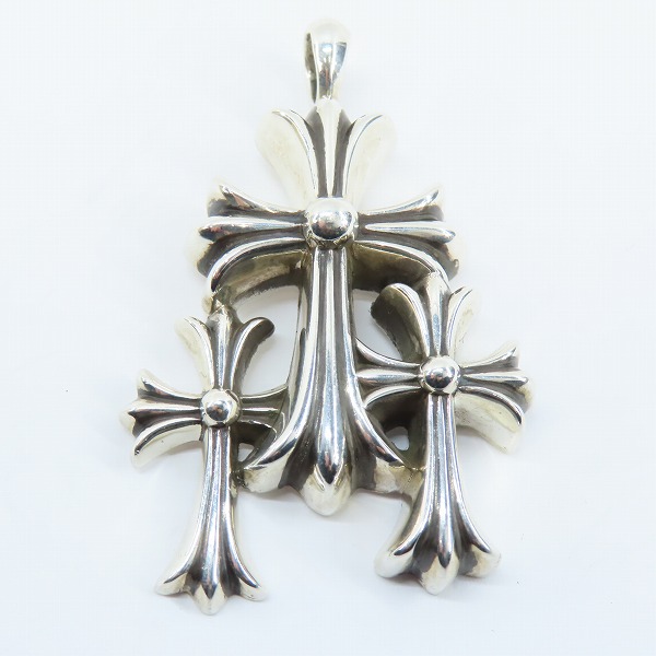 実際に弊社で買取させて頂いたCHROME HEARTS/クロムハーツ 3 CH CRS SML トリプルCHクロススモールの画像 1枚目