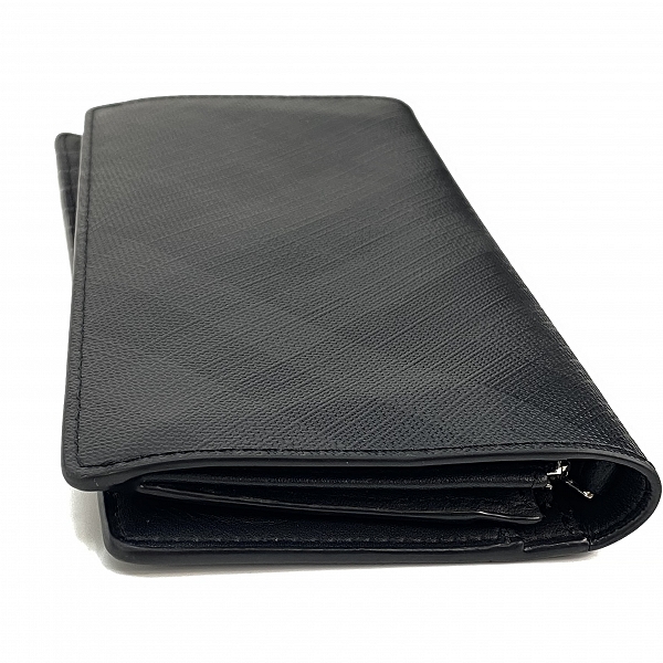 実際に弊社で買取させて頂いたBURBERRY/バーバリー CAVENDISH 二つ折り 長財布 ブラックの画像 2枚目