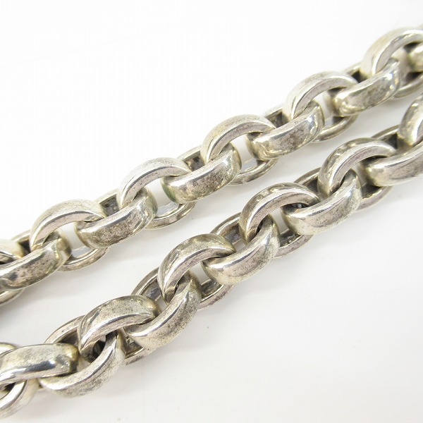 実際に弊社で買取させて頂いた【ギャラ付】STARLINGEAR/スターリンギア ラージプレーン リンクｗ/タイニースカル ブレスレットの画像 3枚目