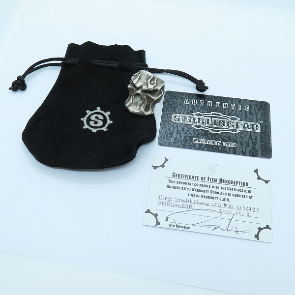 実際に弊社で買取させて頂いた【ギャラ付】 STARLINGEAR/スターリンギア ステルス フレイム リング 17.5-19.5号の画像 7枚目
