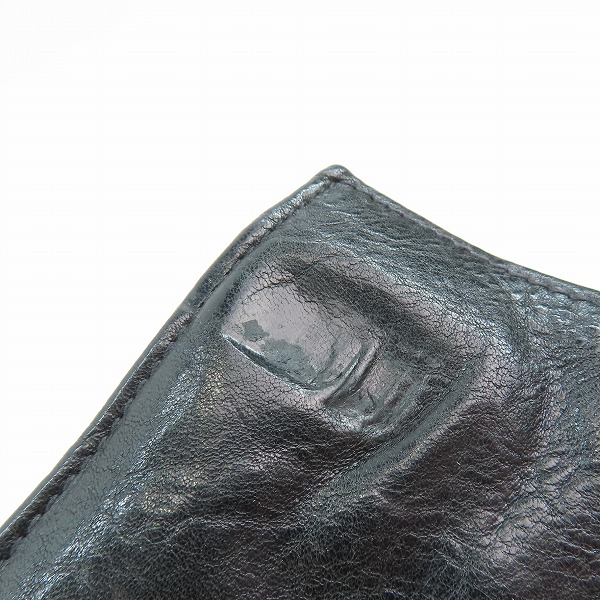 実際に弊社で買取させて頂いたIL BISONTE/イルビゾンテ レザー 二つ折り財布/ウォレットの画像 8枚目