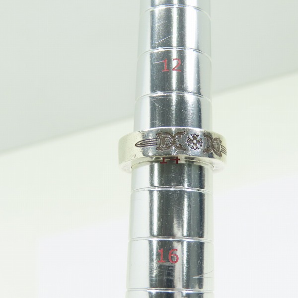 実際に弊社で買取させて頂いた【ギャラ付き】CHROME HEARTS/クロムハーツ 6mmスペーサー ダガーリング 14号の画像 8枚目