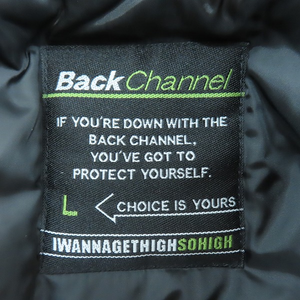 実際に弊社で買取させて頂いたBACK CHANNEL/バックチャンネル 中綿ジャケット 2323058/Lの画像 2枚目