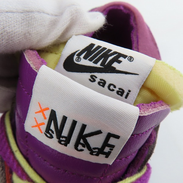 実際に弊社で買取させて頂いた NIKE×KAWS×sacai/ナイキ×カウズ×サカイ BLAZER LOW/ブレーザーロー パープルダスク DM7901-500/26の画像 6枚目