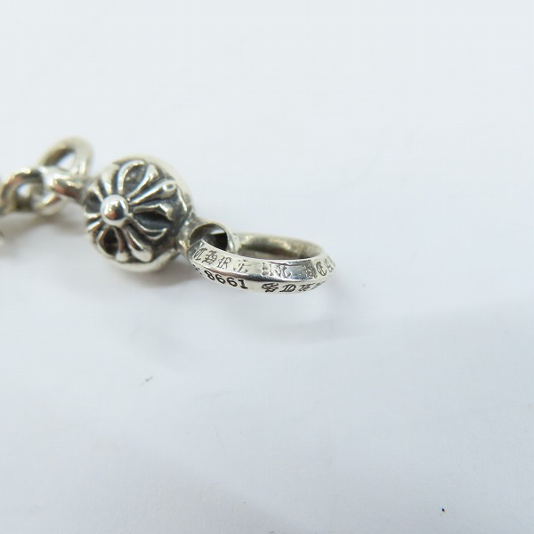 実際に弊社で買取させて頂いたCHROME HEARTS/クロムハーツ 1B TNY CH CRS/1ボールタイニーCHクロス チャームの画像 4枚目