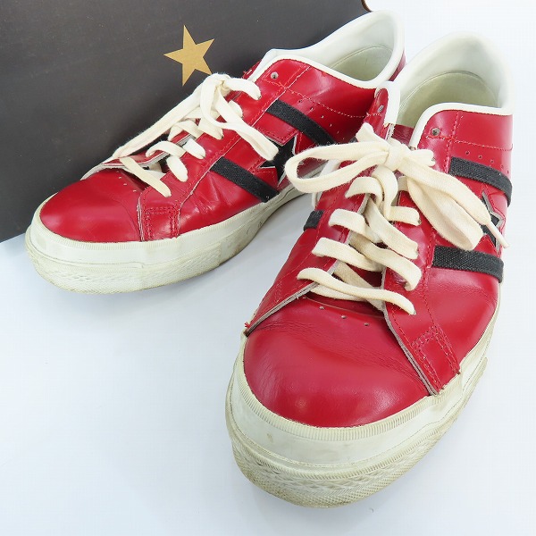 実際に弊社で買取させて頂いたCONVERSE/コンバース JACK STAR RETRO /ジャックスター レトロ レッド/ブラック/9.5