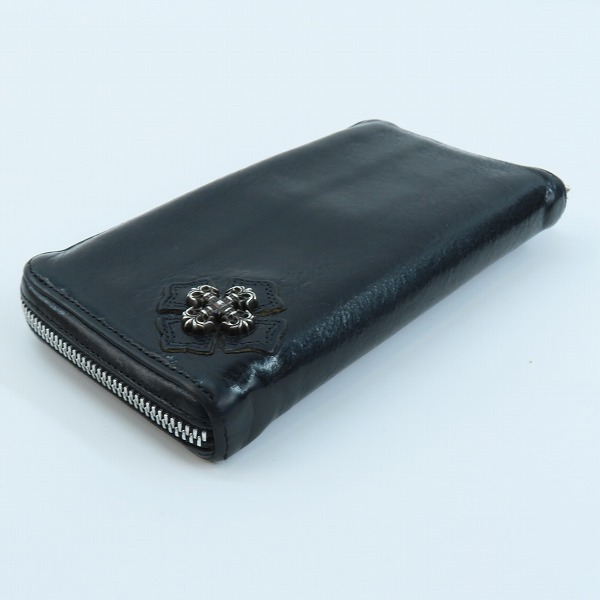 実際に弊社で買取させて頂いたCHROME HEARTS/クロムハーツ REC-Ｆ ZIP フィリグリープラス/レザー ロングウォレット/長財布の画像 2枚目