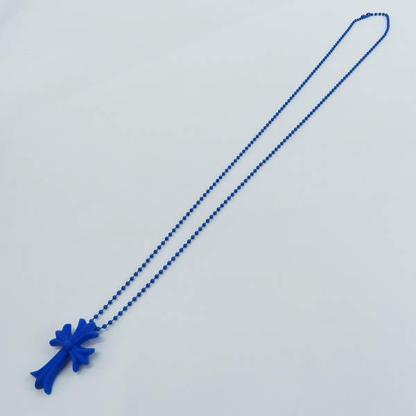 実際に弊社で買取させて頂いた【レシート付】CHROME HEARTS/クロムハーツ スモールCHクロス シリコン ブルーの画像 8枚目