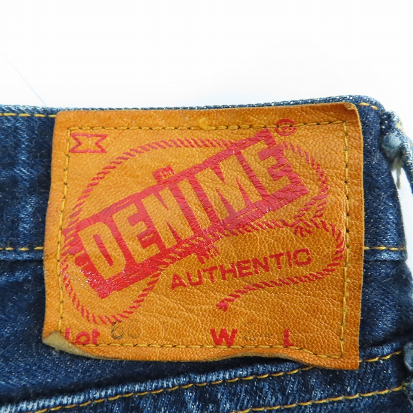 実際に弊社で買取させて頂いたDENIME/ドゥニーム Lot.66 デニム パンツ W34の画像 2枚目