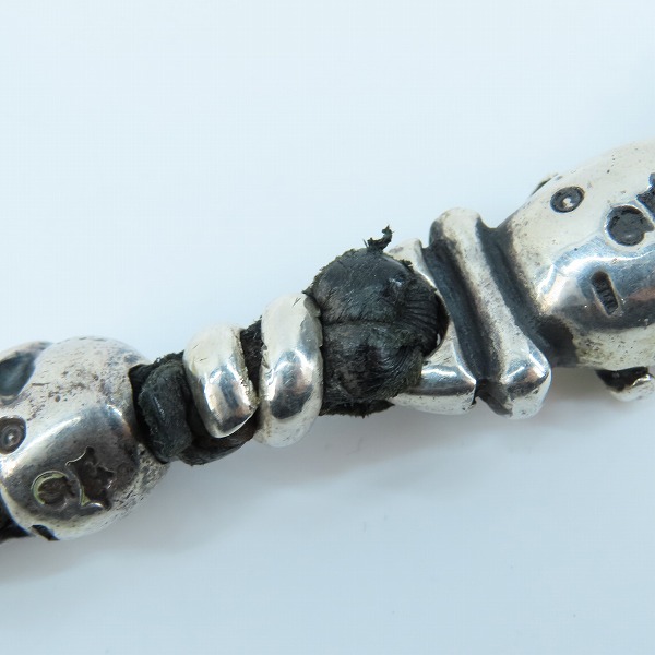 実際に弊社で買取させて頂いたGABORATORY/ガボラトリー/ガボール  スカルオン4ハート ブレスレットの画像 9枚目