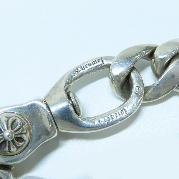 実際に弊社で買取させて頂いたCHROME HEARTS/クロムハーツ 2クリップショートクラシック ウォレットチェーンの画像 4枚目