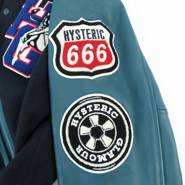 実際に弊社で買取させて頂いたHYSTERIC GLAMOUR/ヒステリックグラマー 23AW MOTOR CITY FEVER モーターシティフィーバー スタジャン 02233AB05 XLの画像 3枚目