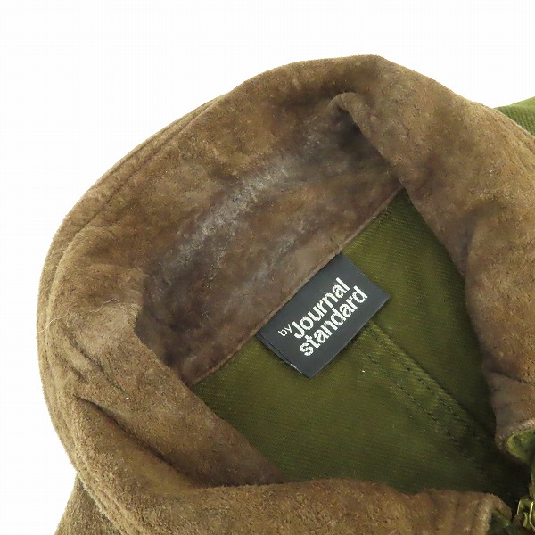 実際に弊社で買取させて頂いたJOURNAL STANDARD/ジャーナルスタンダード 豚革 切替 ブルゾン Lの画像 7枚目