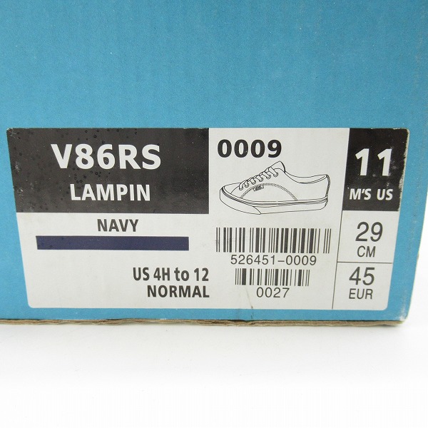 実際に弊社で買取させて頂いたVANS/バンズ  V86RS LAMPIN/ランピン スニーカー 526451-0009 /29の画像 9枚目
