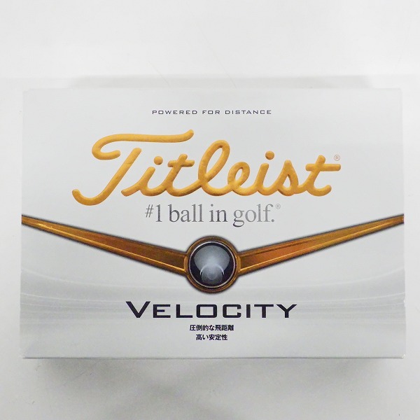 実際に弊社で買取させて頂いた【未使用/オウンネーム】Titleist/タイトリスト VELOCITY/ベロシティ ゴルフボール ホワイト 1ダースの画像 2枚目