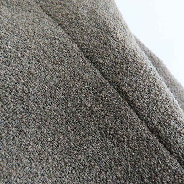 実際に弊社で買取させて頂いたGIORGIO ARMANI/ジョルジオアルマーニ ノーカラー ロングコート/50の画像 9枚目