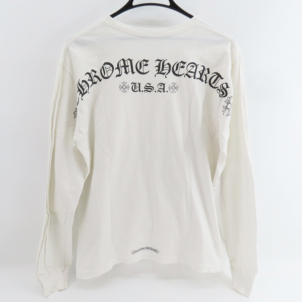 実際に弊社で買取させて頂いたCHROME HEARTS/クロムハーツ バック アーチロゴ 胸ポケット 長袖 Tシャツ/Lの画像 1枚目