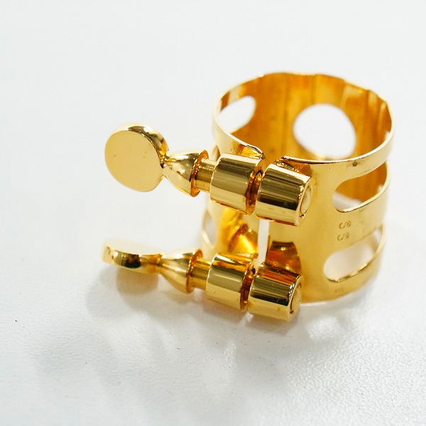 実際に弊社で買取させて頂いたWood Stone/ウッドストーン SS Selmerラバー用 GP ソプラノサックス リガチャーの画像 5枚目