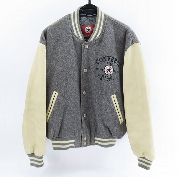実際に弊社で買取させて頂いたCONVERSE/コンバース オールスター刺繍 90sヴィンテージ 袖革スタジャン/L