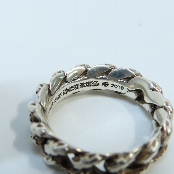 実際に弊社で買取させて頂いた【レシート有り】CHROME HEARTS/クロムハーツ XTRA FANCY RING SML エクストラファンシーリングスモール/16.5号の画像 5枚目