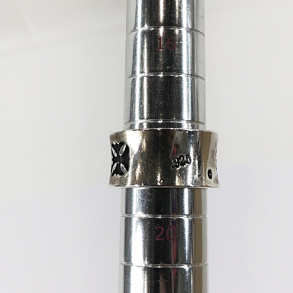 実際に弊社で買取させて頂いた【ギャラ付き】Bill Wall Leather/BWL/ビルウォールレザー エグゼクティブ クロス リング/18.5-19.5号の画像 7枚目