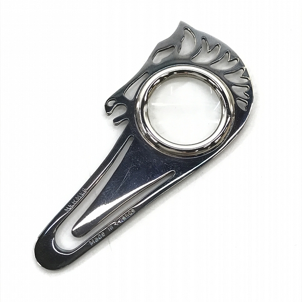 実際に弊社で買取させて頂いたHERMES/エルメス ホースモチーフ ルーペ付き ブックマーカーの画像 0枚目