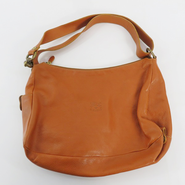 実際に弊社で買取させて頂いたIL BISONTE/イルビゾンテ レザー ショルダーバッグ