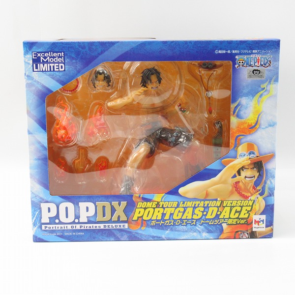 実際に弊社で買取させて頂いた【未開封】メガハウス P.O.P DX ワンピース エクセレントモデル ポートガス・D・エース ドームツアー限定Ver. フィギュアの画像 1枚目