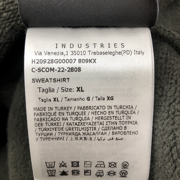 実際に弊社で買取させて頂いた【JPタグ】MONCLER/モンクレール GENIUS 1952 ジーニアス 22AW ロゴプリント スウェット トレーナー H20928G00007 XLの画像 4枚目