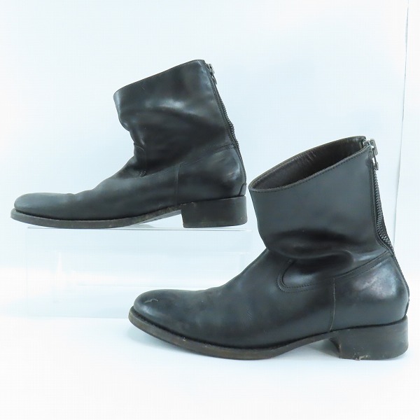 実際に弊社で買取させて頂いたBUTTERO/ブッテロ バックジップ レザーブーツ B1109/43の画像 3枚目