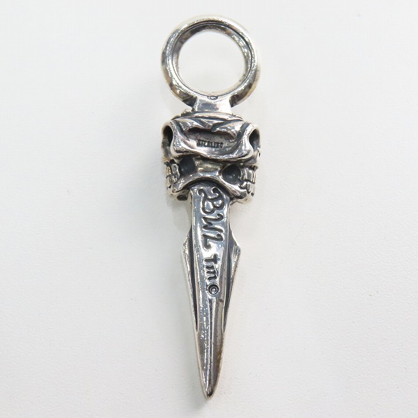 実際に弊社で買取させて頂いたBill Wall Leather/BWL/ビルウォールレザー MALIBU/マリブ ダブルスカルダガー ペンダントの画像 2枚目