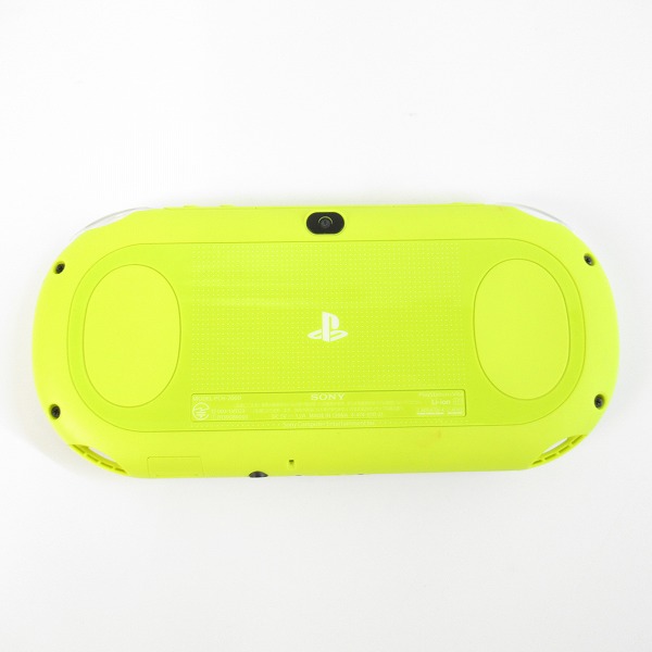 実際に弊社で買取させて頂いたSONY/ソニー PlayStation Vita/PS Vita Wi-Fiモデル 本体 PCH-2000 ライムグリーン/ホワイト【簡易動作確認済】 の画像 5枚目