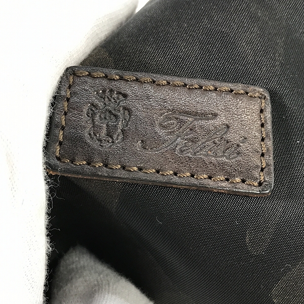 実際に弊社で買取させて頂いたFelisi/フェリージ ナイロン×レザー ポーチ/512の画像 4枚目